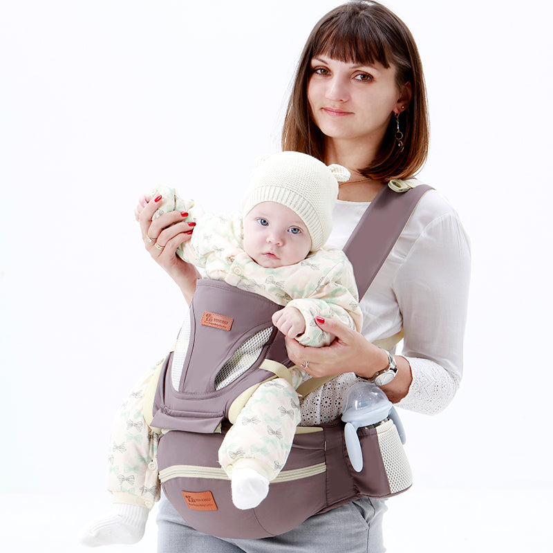 Ergonomic Baby Carrier 0-48M Baby Hipseat Carrier Front Facing Ergonomic Kangaroo Baby Wrap Sling for Baby Travel